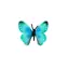 ZOOTED Morpho Schmetterling Helena Figur / Kunststoff / 7 cm / ab 3 Jahren
