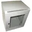 Xtendlan Schrank 10" 12U 280×350 mm grau / Wandschrank / Glastür
