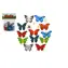 TEDDIES Schmetterlinge / Figuren / 12 Stück / Kunststoff / 7-8 cm / ab 3 Jahren