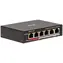 HiLook NS-0106P-45(B) / Switch / 4X 100 Mbit/s RJ45 PoE / 2x 100 Mbit/s Uplink / 45 W