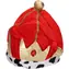 Wiky Royal Crown Rot / Karnevalsaccessoire / Textil, Kunststoff / 28 cm