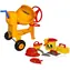 Wader Kinder-Baummixer Construct gelb / mit Helm und Maurerwerkzeugen / Kunststoff / ab 3 Jahren