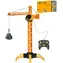 WIKY Turmdrehkran gelb / 71 cm / Seilzugsteuerung / 360° drehbar / 3x AA-Batterien / ab 3 Jahren