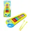 WIKY Xylophon Mole / gelb-blau / 34 cm / 8 Tasten / 2 Schlägel / ab 3 Jahren