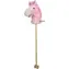 SPARKYS Steckenpferd rosa / 95 cm / mit Sound / Rädern / ab 3 Jahren