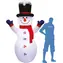 SPARKYS Aufblasbarer, leuchtender Schneemann 245 cm / Weihnachtsdekoration / LED / 12V Kompressor