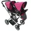 Sparkys Puppenwagen Zwillinge Rosa-Schwarz / Puppenwagen / ab 3 Jahren