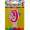 SPARKYS Geburtstagskerze mit Einhorn und Zahl 0 / 9 x 1,3 x 14 cm