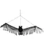 Sparkys Dekoration Hängefledermaus 49 cm / Partydekoration / Flügelspannweite 49 cm
