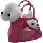 SPARKYS Plüschtasche mit Hund und Welpe, rosa / Tasche / Plüsch / 23 x 16 x 10 cm