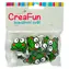 SPARKYS Holzperlen Frosch / 20 Stück / 2,5 x 2 cm / ab 3 Jahren