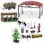 SPARKYS FARM SERVICE Traktor mit Heuanhänger / Spielset / 16-teilig / mit Licht und Sound / ab 3 Jahren