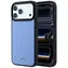 Mercedes Leder-Mesh mit Bow Line blau / Rückseite / Leder / MagSafe / für iPhone 17/18 Pro Max