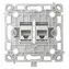 AJAX OutletCore (LAN) [55] weiß / Steckdose / Horizontale Installation / CAT.6, CAT.5e / 1 Gbit/s