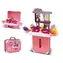 SPARKYS Kinderkoffer mit 2-in-1-Küche, rosa / Mit Zubehör / Kunststoff / ab 3 Jahren
