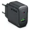 SBS Reiseadapter PD 65 W schwarz / Reiseadapter / USB-A/USB-C