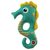 Dog Fantasy Toy - Wasserschwimmer Seepferdchen quietschend und schwimmend grün 22,5 cm