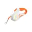 Rojeco Automatische LED-Hundeleine 5 m (weiß und orange)