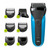 Braun Series 3 310BT / Schrotrasierer / 30 Min. Betrieb / 6-fach Aufsatz / Blau-Schwarz