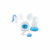 Esperanza ECM003B Gemelos Milchpumpe 2 in 1 weiß-blau / elektrisch / 3 Stromversorgungsarten / 150 ml