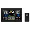 Solight TE81XL schwarz / Wetterstation / extra großes Farb-LCD / Temperatur / Luftfeuchtigkeit / Druck / USB-Stromversorgung