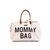 Childhome Wickeltasche Mommy Bag Teddy Off White / 55 x 30 x 40 cm / Tragkraft 5 kg