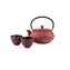 Bredemeijer Shanghai Teekanne + 2 Tassen rot / 0,6 l / Teekanne Gusseisen / Tassen Gusseisen