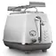 DeLonghi CTOC2103.W Icona Capitals weiß / Toaster / 900 W / 2 Schlitze / 6 Stufen Toasten / Auftauen