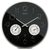 Mebus 12988 - Funkwanduhr mit Thermometer und Hygrometer / 30 cm / 1x AA