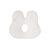 KikkaBoo Ergonomisches Memory-Schaum-Kissen Bunny Airknit White / ab 0 Monaten