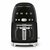 SMEG 50's Retro Style schwarz / Filterkaffeemaschine / 1050 W / 1,4 l / bis zu 4 Tassen