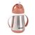 Beaba Thermoisolierbecher mit Strohhalm aus Edelstahl 250 ml Terrakotta