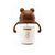 Kidnort Bringebaer Becher mit Strohhalm 240ml braun