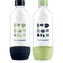 SodaStream JET Flasche 2x 1 l Grün/Marineblau