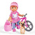 Simba Evička mit Fahrrad Puppe 12 cm / ab 3 Jahren