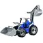 Lena Traktor mit Schaufel und Bagger blaugrau / ab 3 Jahren