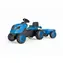 Smoby Trettraktor Farmer XL mit Trolley blau / ab 3 Jahren