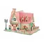 Woodcraft 3D-Holzpuzzle Sonnenblumenanwesen / 73 Teile / ab 8 Jahren / Schwierigkeitsgrad: einfach
