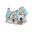 Woodcraft 3D-Holzpuzzle Blaues Haus / 29 Teile / ab 8 Jahren / Schwierigkeitsgrad: einfach