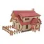 Woodcraft 3D-Holzpuzzle Ranch / 20 Teile / ab 8 Jahren / Schwierigkeitsgrad: leicht