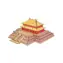 Woodcraft 3D-Holzpuzzle The Hall of Supreme Harmony / 127 Teile / ab 8 Jahren / Schwierigkeit: leicht 