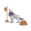 Robotime 3D-Holzpuzzle Warrior Wolf / ab 8 Jahren / 92 Teile / Schwierigkeit: einfach