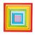 Bigjigs Baby faltbare Regenbogenquadrate aus Holz / ab 1 Jahr