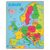 Bigjigs Toys Holzpuzzle Europakarte / 25 Teile / ab 3 Jahren
