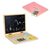 ECOTOYS Holz-Laptop mit magnetischem Monitor - rosa / ab 3 Jahren