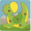 GOKI Holzpuzzle Drache / 5 Teile / ab 12 Monaten