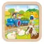 GOKI Holzpuzzle Bauernhof / 9 Teile / ab 2 Jahren