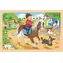 GOKI Holzpuzzle Bauernhof mit Ponys / 24 Teile / ab 3 Jahren