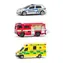 Maisto - CZ - Rettungsfahrzeug-Set, Tschechisch Republik - Polizei, Krankenwagen, Feuerwehrauto, 1:64