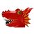 Fiesta Crafts Kreativset 3D-Maske Roter Drache